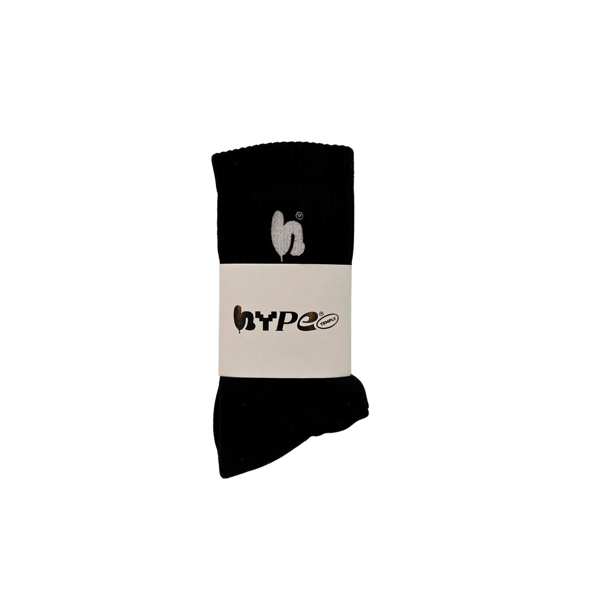 Hype Temple Socks Black