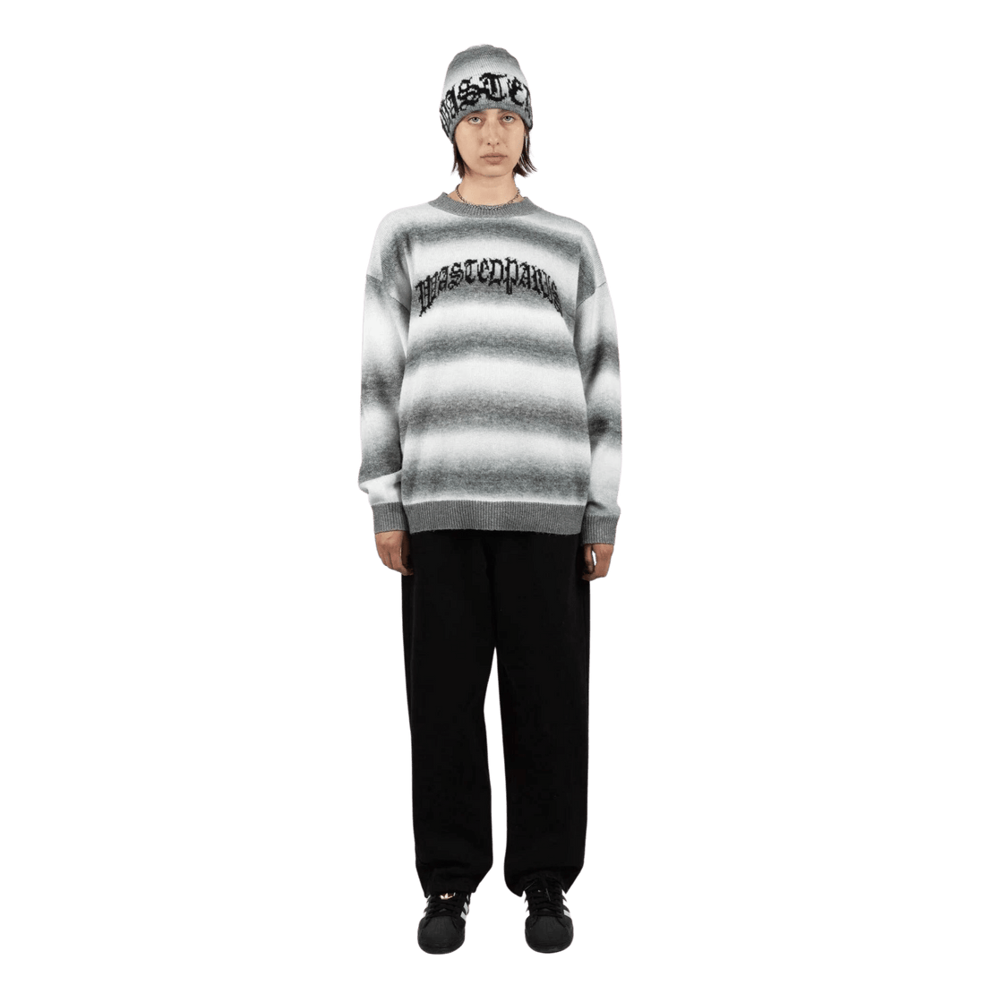 Sweater Blur Kingdom - Gradient Black & White