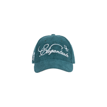 Signature Corduroy Velvet Baseball Hat - Turquoise | Elegantaste | Hyp…
