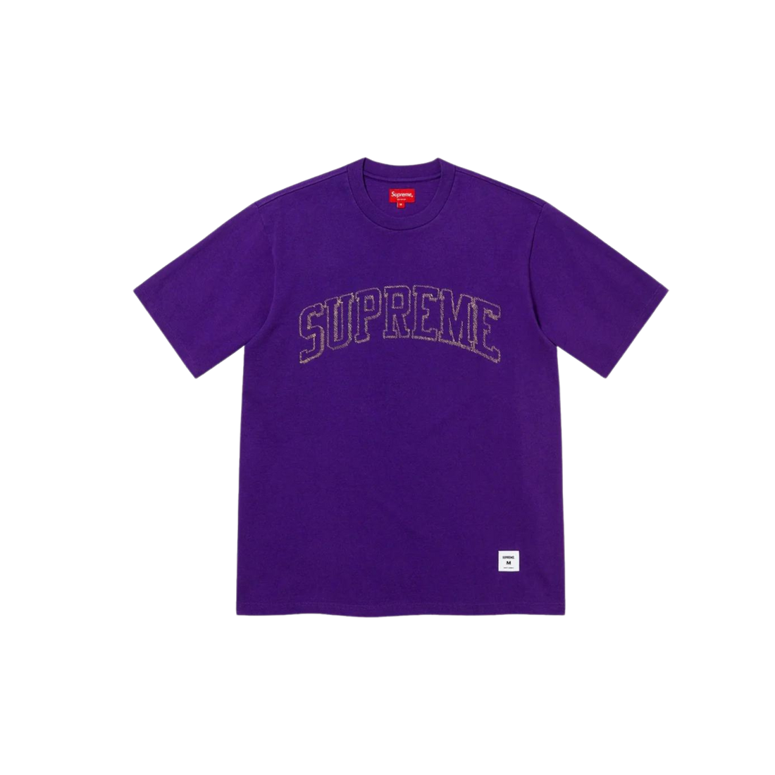 Sketch Embroidered S/S Top Purple | Supreme | Hype Temple