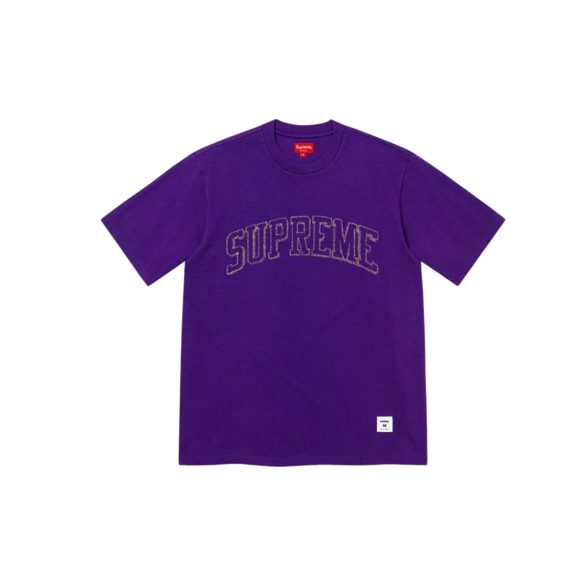 Sketch Embroidered S/S Top Purple | Supreme | Hype Temple
