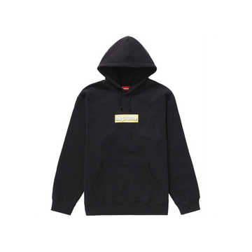Supreme Bling Box Logo Hooded Sweatshirt Black